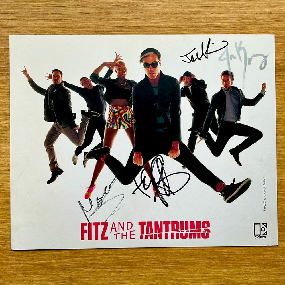 Authentic Signed Fitz and the Tantrums Photo